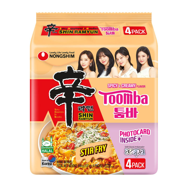 Shin Ramyun Toomba paquete x 4 unidades